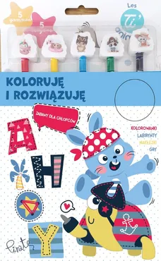 Koloruję i rozwiązuję Zabawy dla chłopców - Outlet - Ewelina Grzankowska