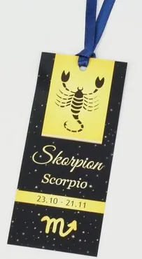 Zakładka do książki z tasiemką Skorpion