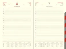 Kalendarz A4D Cross z gumką i ażurową datą czarny
