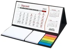 Kalendarz z notesem biurkowy czarny
