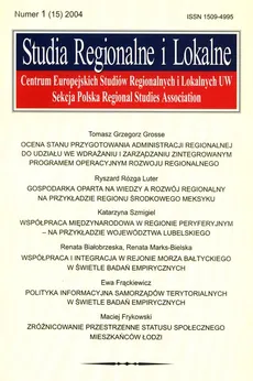 Studia regionalne i lokalne 1/2004
