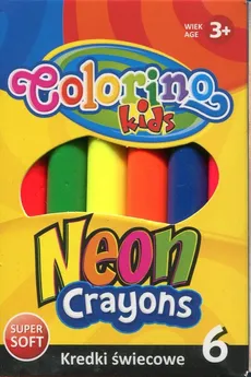 Kredki świecowe neonowe Colorino Kids 6 kolorów