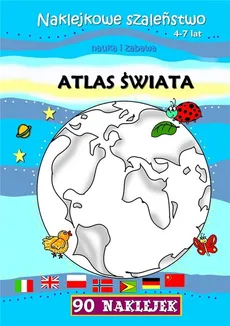 Atlas świata Naklejkowe szaleństwo