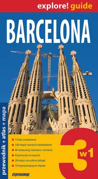 Barcelona 3w1, przewodnik+atlas+mapa wyd.4 - Praca zbiorowa