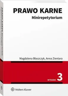 Prawo karne. Minirepetytorium - Anna Zientara, Magdalena Błaszczyk