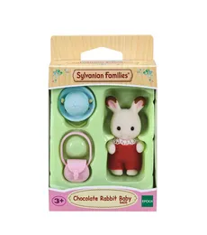 Dziecko królików z czekoladowymi uszami