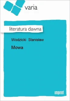 Mowa - Stanisław Wodzicki