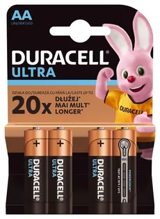 Zestaw baterii alkaliczne Duracell Ultra Power AA/LR6 (Alkaliczny manganowy; x 4)