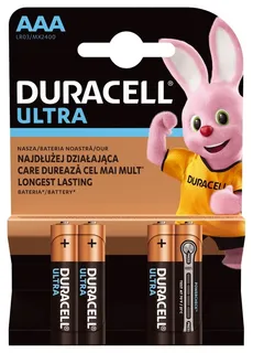 Zestaw baterii alkaliczne Duracell Ultra Power AAA/LR03 (Alkaliczny manganowy; x 4)