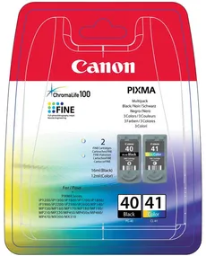 Tusz Canon zestaw PG-40/CL-41=PG40/CL41=0615B043, zawiera czarny i kolor, PG-40+CL-41