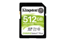Karta pamięci Kingston Canvas Select Plus SDS2/512GB (512GB; Class U3, V30; Karta pamięci)