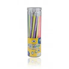 Ołówki z gumką pastelowe HB 36 sztuk