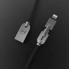 Kabel Mcdodo KNIGHT CA-3911 (USB - Lightning, Micro USB ; 1,2m; kolor ciemnoszary, kolor czarny)