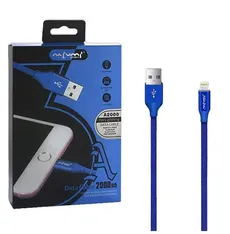 NAFUMI KABEL USB LIGHTNING 3A NIEBIESKI 3000MAH QUICK CHARGER QC 3.0 2M IPHONE NFM-A2000 BLUE
