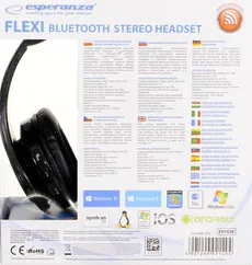 Słuchawki bezprzewodowe Esperanza FLEXI EH165K (kolor czarny)
