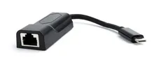 Adapter GEMBIRD A-CM-LAN-01 (USB typu C M - RJ45 F; 0,15m; kolor czarny)