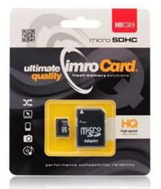 Zestaw kart pamięci IMRO 10/16G UHS-I ADP (16GB; Class U1; + adapter)