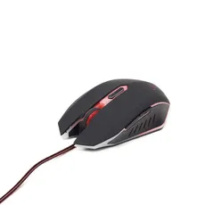 Mysz komputerowa GEMBIRD MUSG-001-R (optyczna; 2400 DPI; kolor czarny)