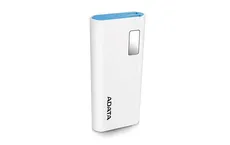 Power Bank ADATA P12500D AP12500D-DGT-5V-CBK (12500mAh; USB 2.0; kolor biały)