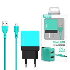 SOMOSTEL ŁADOWARKA SIECIOWA 2A + KABEL TYP-C MIĘTOWY SOMOSTEL 2100MAH 2XUSB DUAL USB-C SMS-A53 SMS-A53 MIĘTA