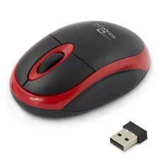 Mysz komputerowa TITANUM VULTURE TM116R (optyczna; 1000 DPI; kolor czarny, kolor czerwony)