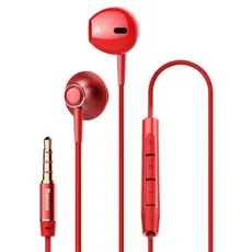 Słuchawki z mikrofonem Baseus NGH06-09 (kolor czerwony)