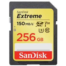 Karta pamięci SanDisk EXTREME SDSDXV5-256G-GNCIN (256GB; Class 10, Class U3, V30; Karta pamięci)