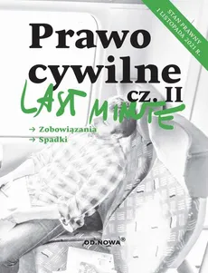 Last Minute Prawo cywilne cz.II listopad 2021 - Anna Gólska, Bogusław Gąszcz
