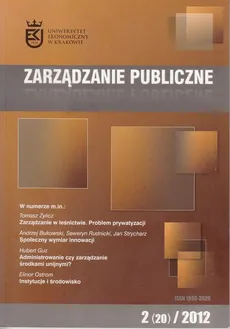 Zarządzanie Publiczne nr 2(20)/2012 - Stanisław Mazur