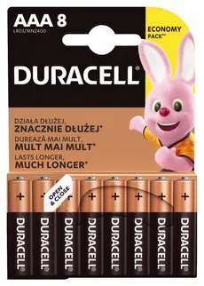Zestaw baterii alkaliczne Duracell (x 8)