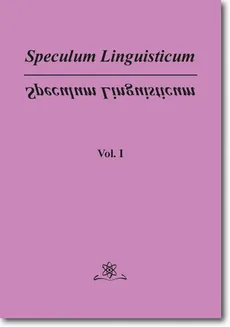 Speculum Linguisticum   Vol. 1 - Jan Wawrzyńczyk