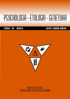 Psychologia-Etologia-Genetyka nr 31/2015 - Sławomir Postek, Maria Ledzińska: Temperamentalne predyktory stresu informacyjnego w grupie menadżerów wysokiego szczebla [Temperamental predictors of information stress in high ranking managers] - Judyta Gulatowska, Julia Małgorzata Szymańska, Karol Lewczuk, Krzysztof Jodzio, Maciej Trojan, Maria Ledzińska, Marta Witkowska, Patrycja Naumczyk, Paweł Ostaszewski, Slawomir Postek