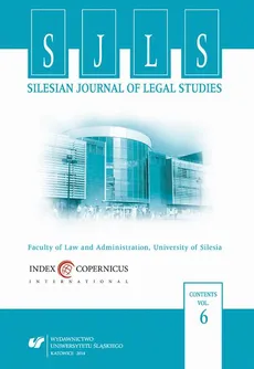 „Silesian Journal of Legal Studies”. Vol. 6 - 04 The European Union as a member of the World Trade Organization