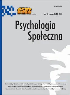 Psychologia Społeczna nr 1(32)/2015 - Magdalena Poraj-Weder, Dominika Maison: Poszukiwania uniwersalnego modelu motywacji konsumenckich