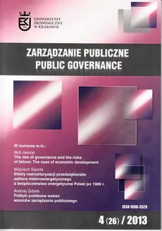 Zarządzanie Publiczne nr 4(26)/2013 - Bob Jessop: The rise of governance and the risks of failure: The case of economic development - Stanisław Mazur
