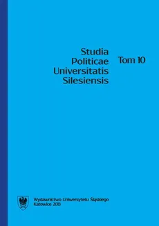 Studia Politicae Universitatis Silesiensis. T. 10 - 02 Młodzieżowa rada gminy jako przykład uczestnictwa młodzieży w życiu społeczno-politycznym