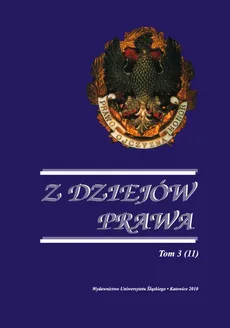Z Dziejów Prawa. T. 3 (11) - 02 Wincenty Skrzetuski "O Senacie" w Rzeczypospolitej szlacheckiej