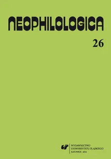 „Neophilologica” 2014. Vol. 26: Le concept d'événement et autres études - 01 Le concept cognitif d'événement
