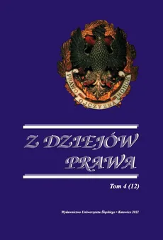 Z Dziejów Prawa. T. 4 (12) - 15 Recenzje; Kronika