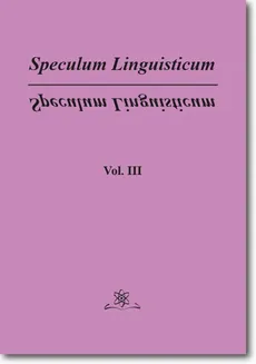 Speculum Linguisticum Vol. 3 - Jan Wawrzyńczyk