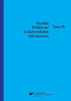 Studia Politicae Universitatis Silesiensis. T. 15 - 01 The regional and local party in light of the definition of a political party