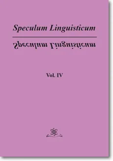 Speculum Linguisticum Vol. 4 - Jan Wawrzyńczyk