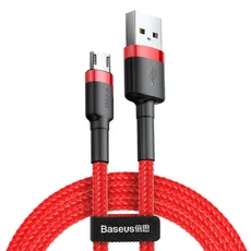 Kabel Baseus cafule CAMKLF-C09 (USB M - Micro USB M; 2m; kolor czerwony)