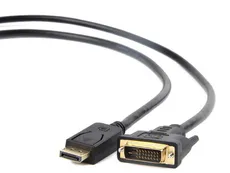 Kabel GEMBIRD CC-DPM-DVIM-1M (DisplayPort M - DVI-D M; 1m; kolor czarny)