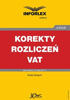 Korekty rozliczeń VAT - Aneta Szwęch