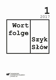 „Wortfolge. Szyk Słów” 2017, nr 1 - rec. 5 Renata Dampc-Jarosz