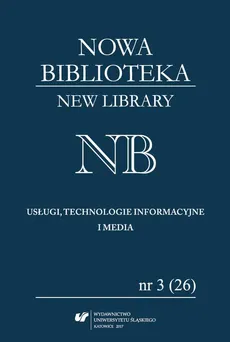 „Nowa Biblioteka. New Library. Usługi, Technologie Informacyjne i Media” 2017, nr 3 (26): Interesariusze komunikacji naukowej - 09 Wrocławskie Spotkania Bibliotekarzy  jako forma komunikacji środowiskowej