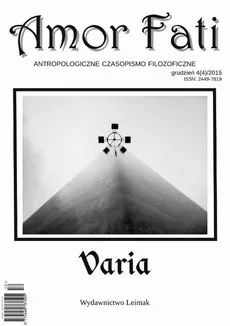 Amor Fati 4(4)/2015 – Varia - Vladimir Jankélévitch – „To, co nieuchronne”