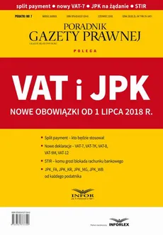 VAT i JPK Nowe obowiązki od 1 lipca 2018 r - Infor Pl