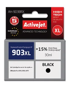 Tusz Activejet AH-903BRX (zamiennik HP 903XL T6M15AE; Premium; 30 ml; czarny) - nowy chip